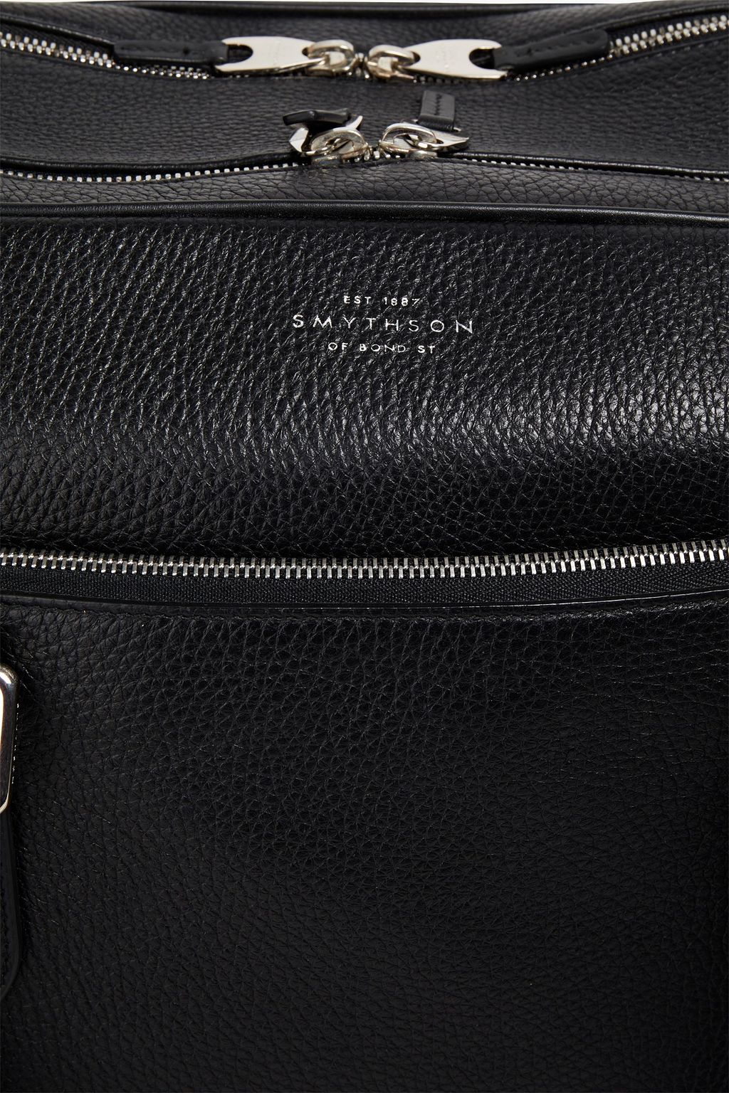 SMYTHSON Burlington Weekender aus Narbenleder