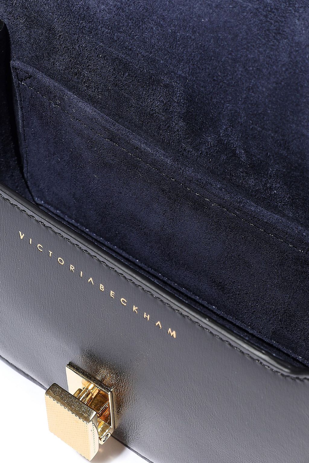 VICTORIA BECKHAM Half Moon color-block leather shoulder bag