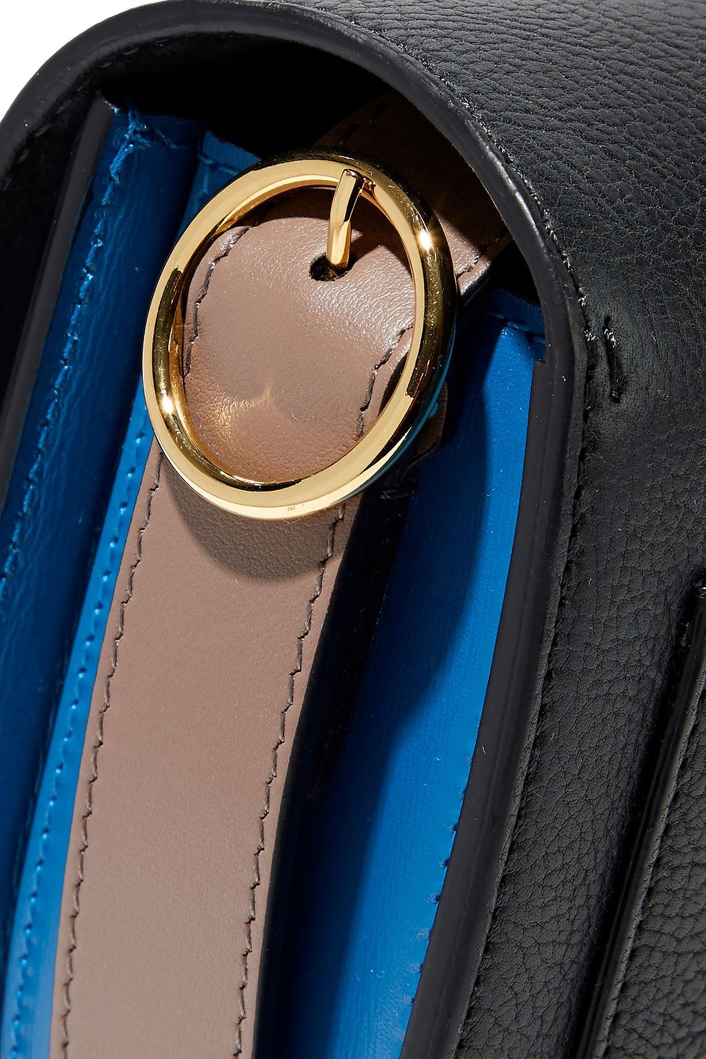 VICTORIA BECKHAM Half Moon Box color-block leather shoulder bag