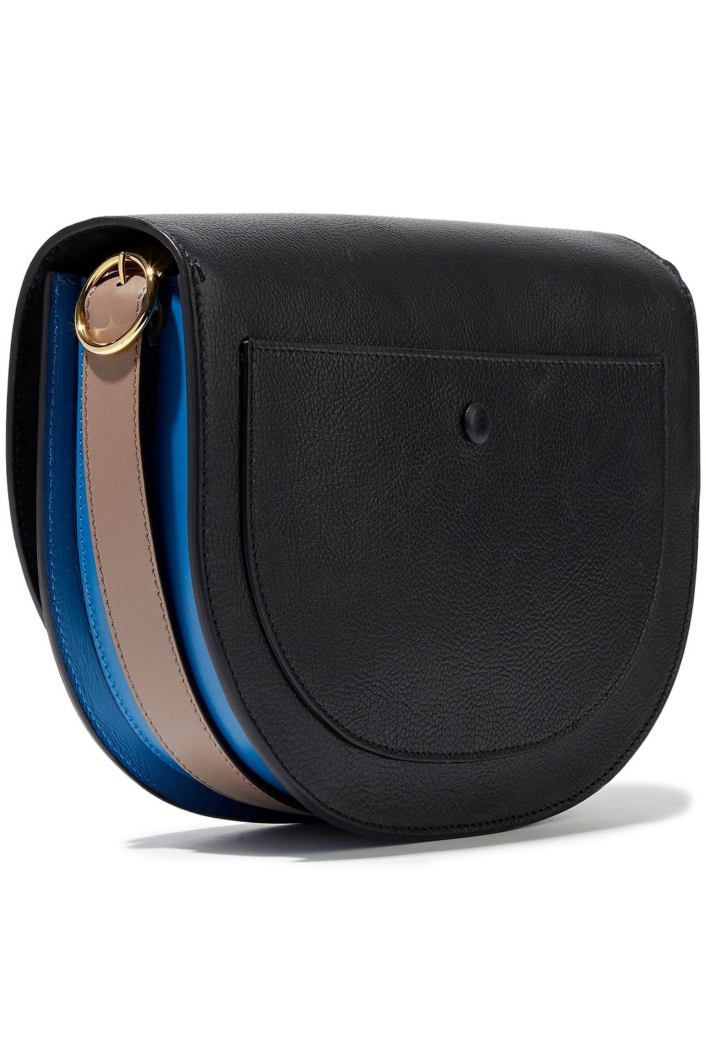 VICTORIA BECKHAM Half Moon Box color-block leather shoulder bag