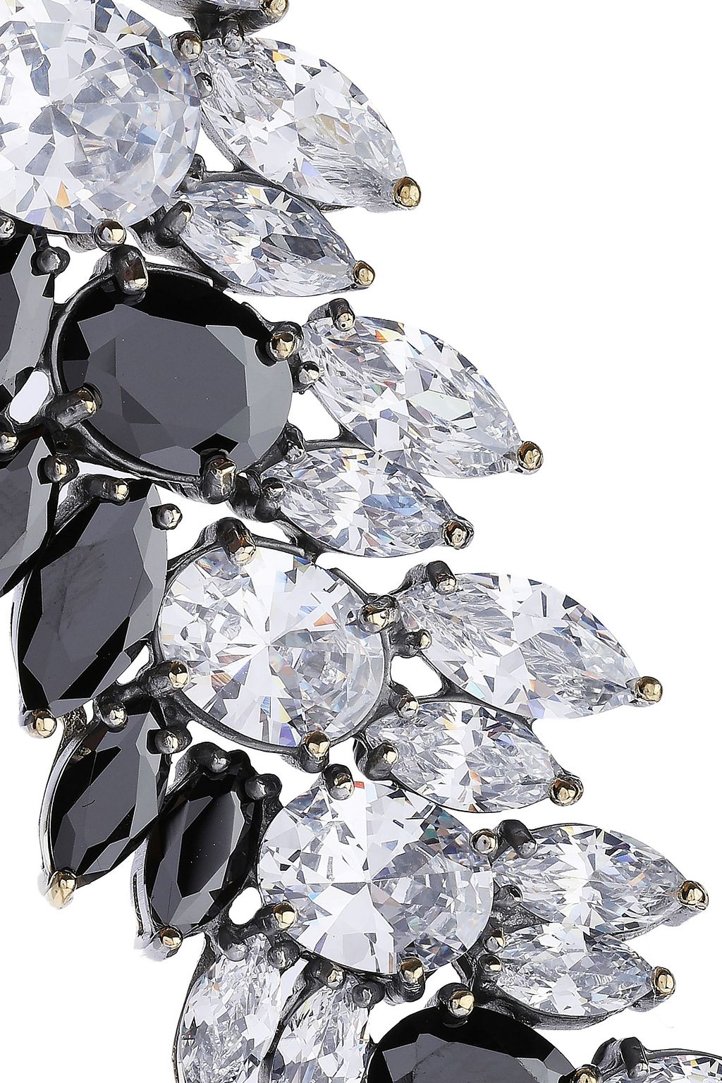 IOSSELLIANI Burnished gold-tone crystal necklace