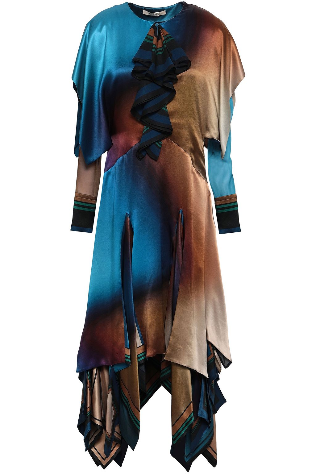 color block tiered dress