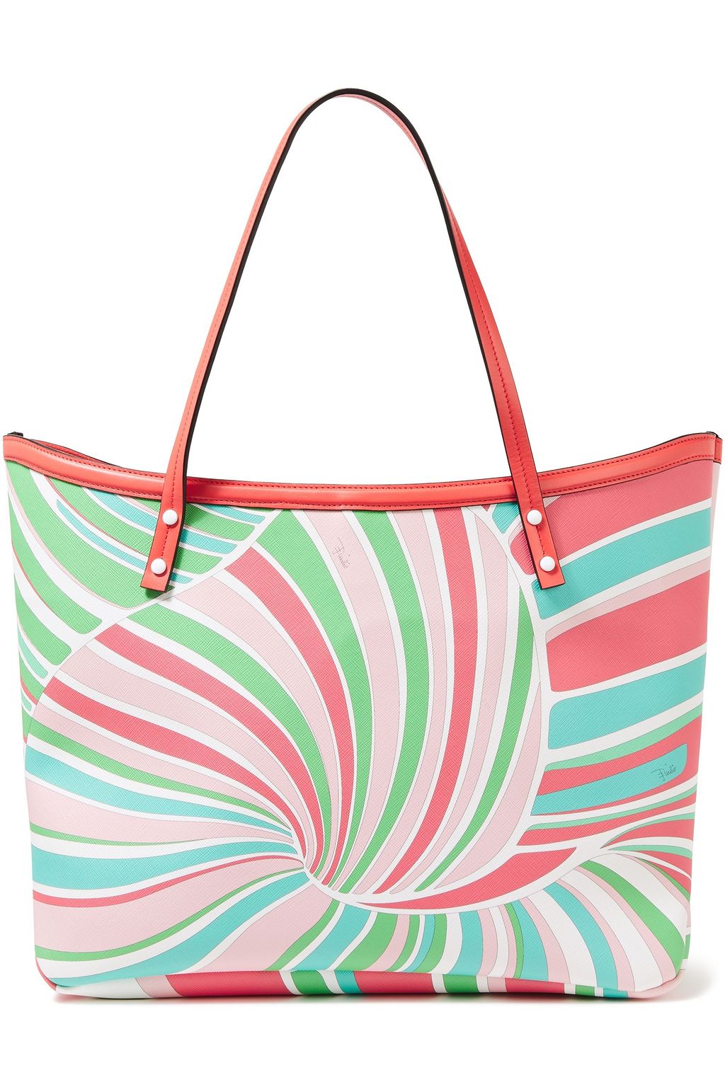 designer coated canvas tote