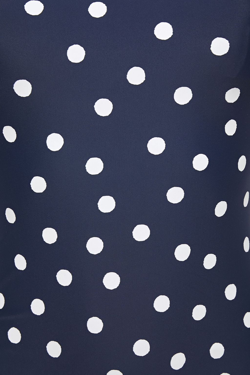 TIGERLILY One-shoulder knotted polka-dot swimsuit