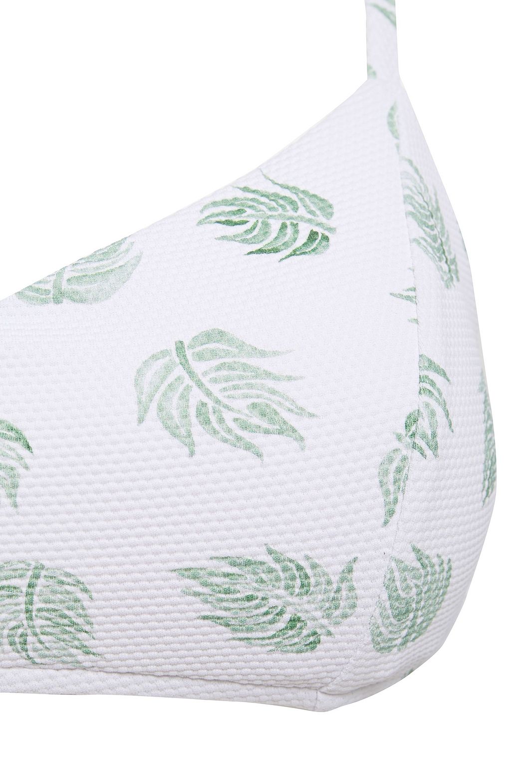 BONDI BORN Jacquard-knit bikini top