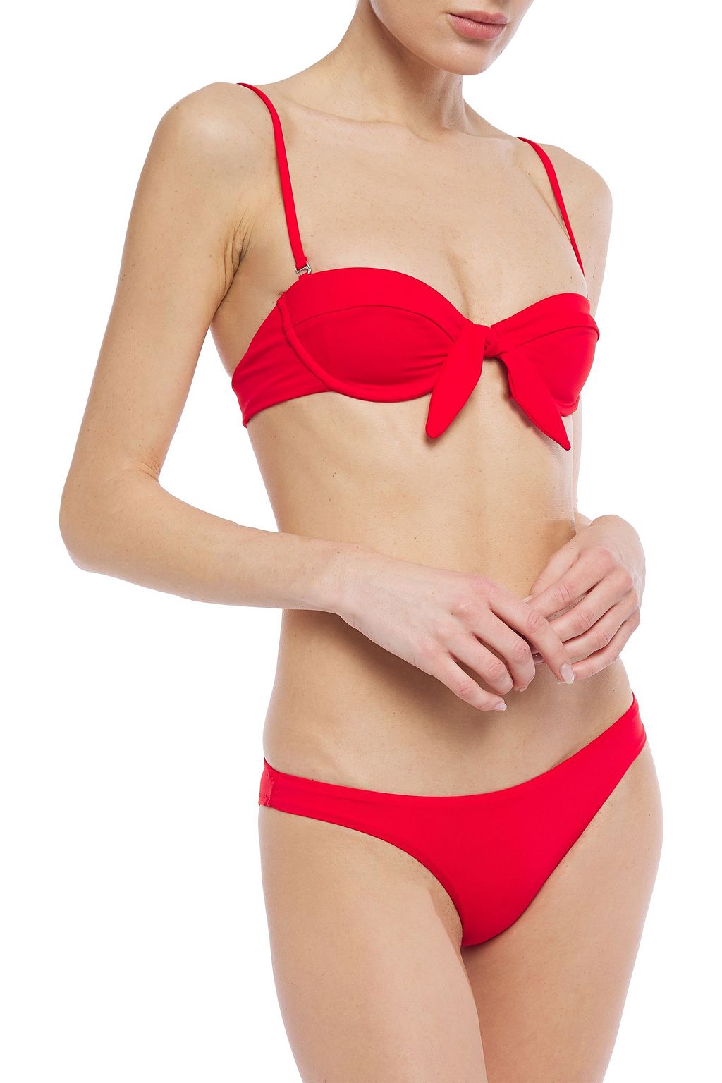 MARA HOFFMAN Diem knotted bandeau bikini top