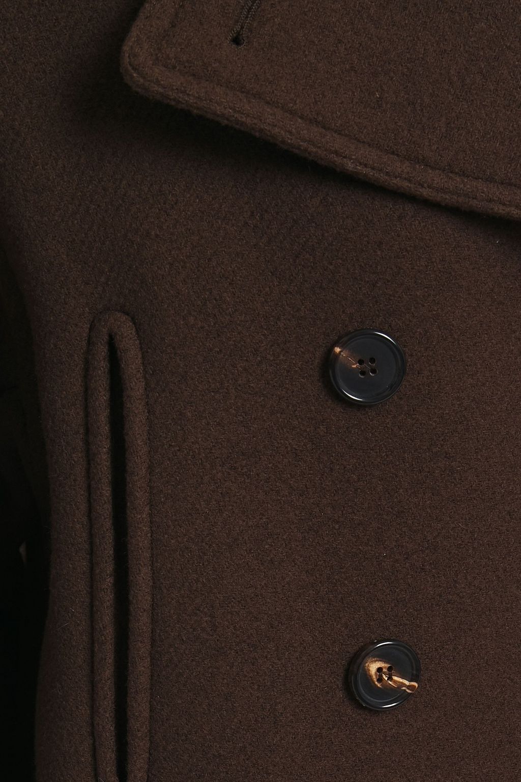 CHLOÉ Double-breasted wool-blend felt coat