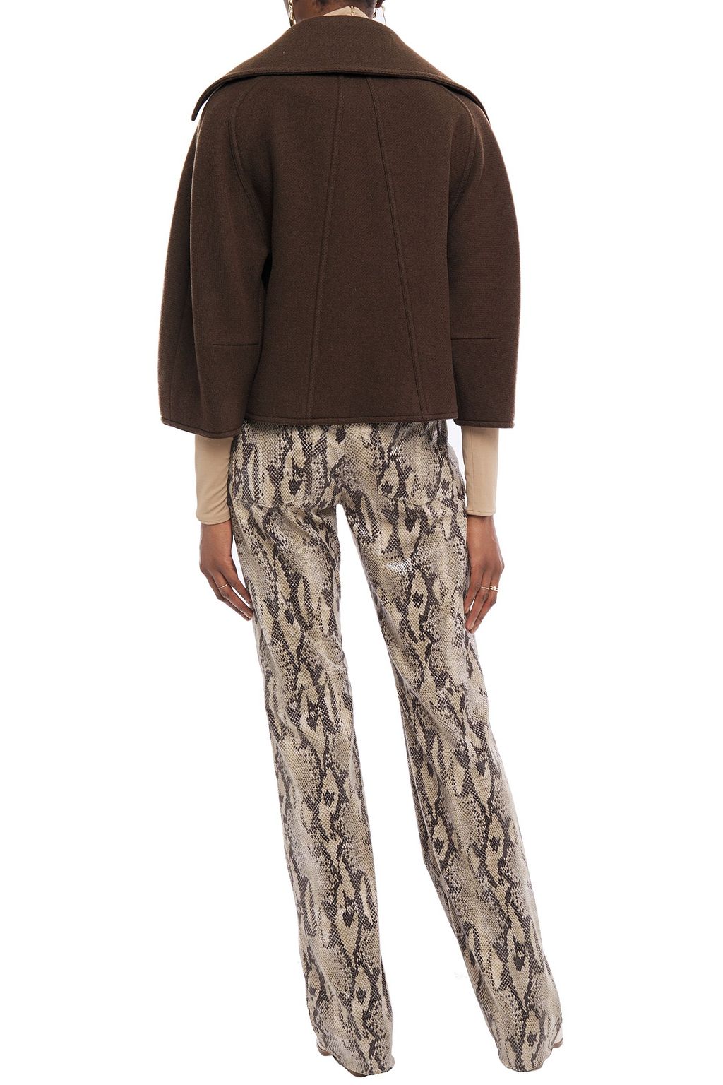CHLOÉ Double-breasted wool-blend felt coat