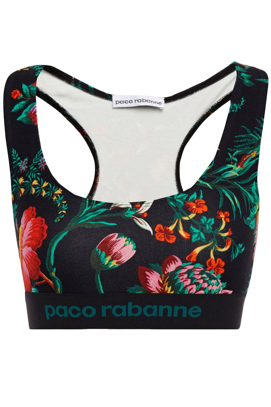 floral print sports bra