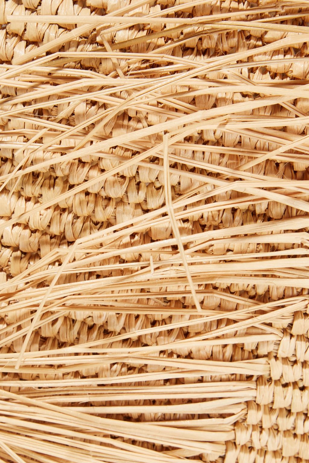 SENSI STUDIO Frayed woven toquilla straw tote