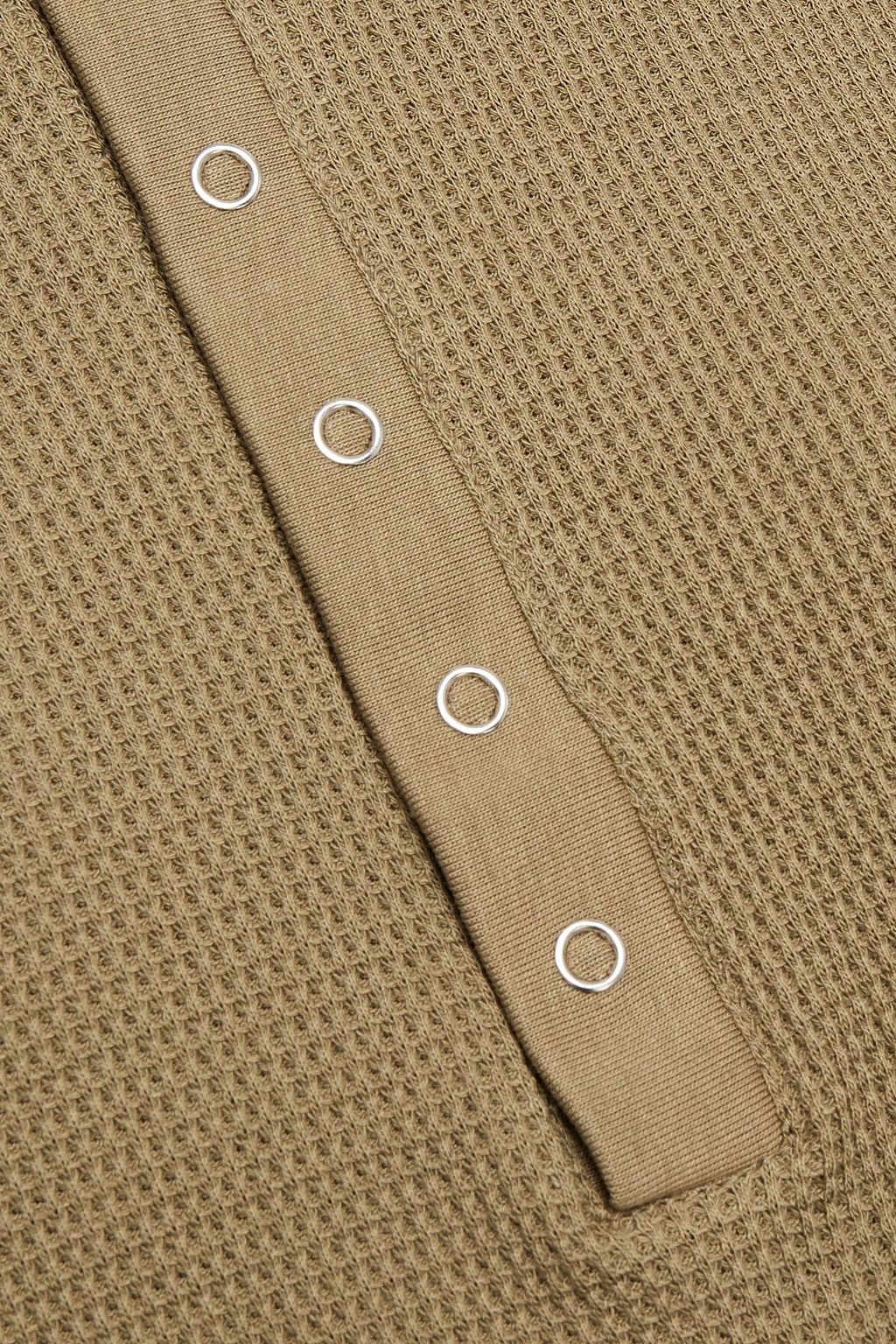 THE RANGE Waffle-knit cotton-blend sweater