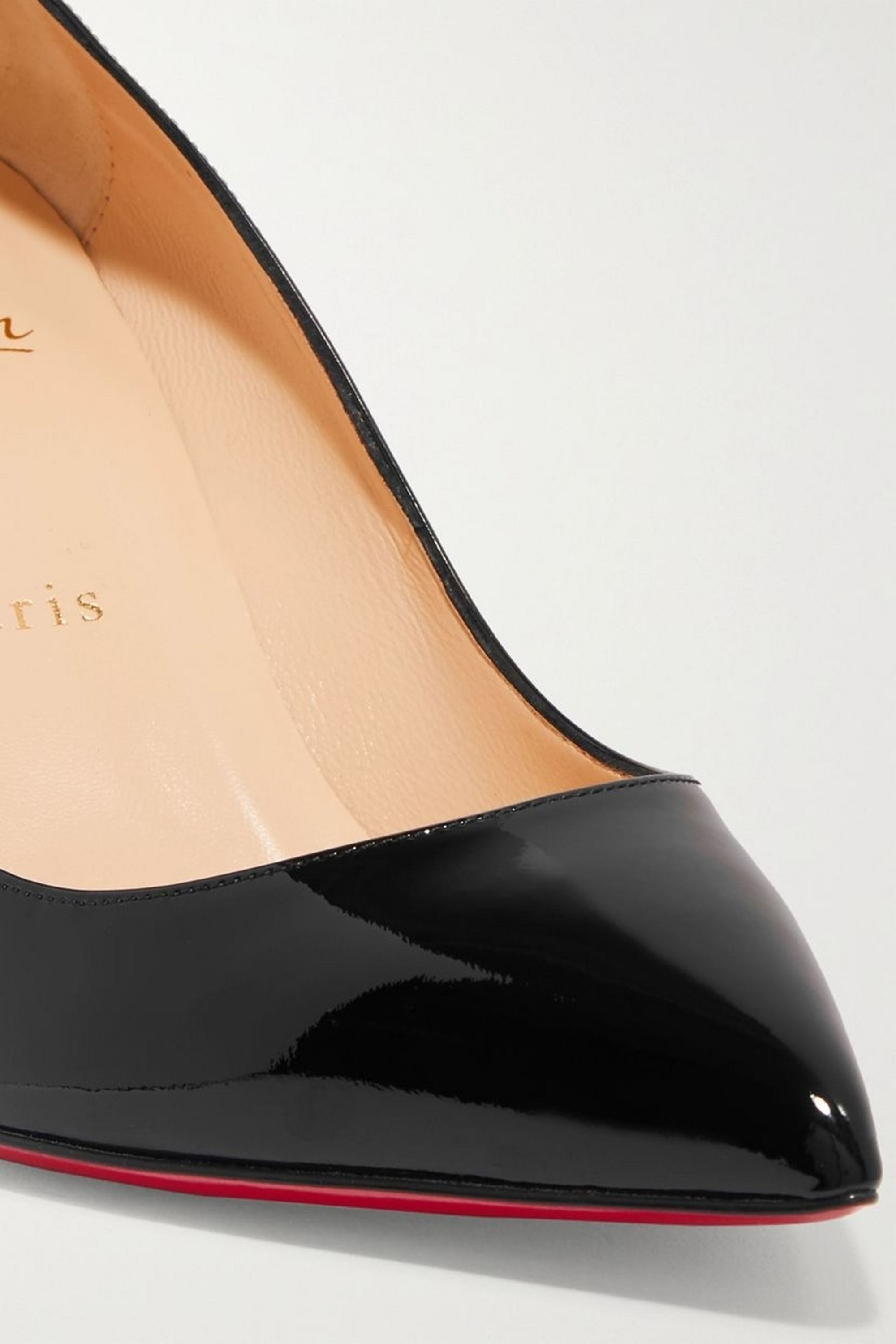 CHRISTIAN LOUBOUTIN Pigalle Follies 85 patent-leather pumps thumbnail