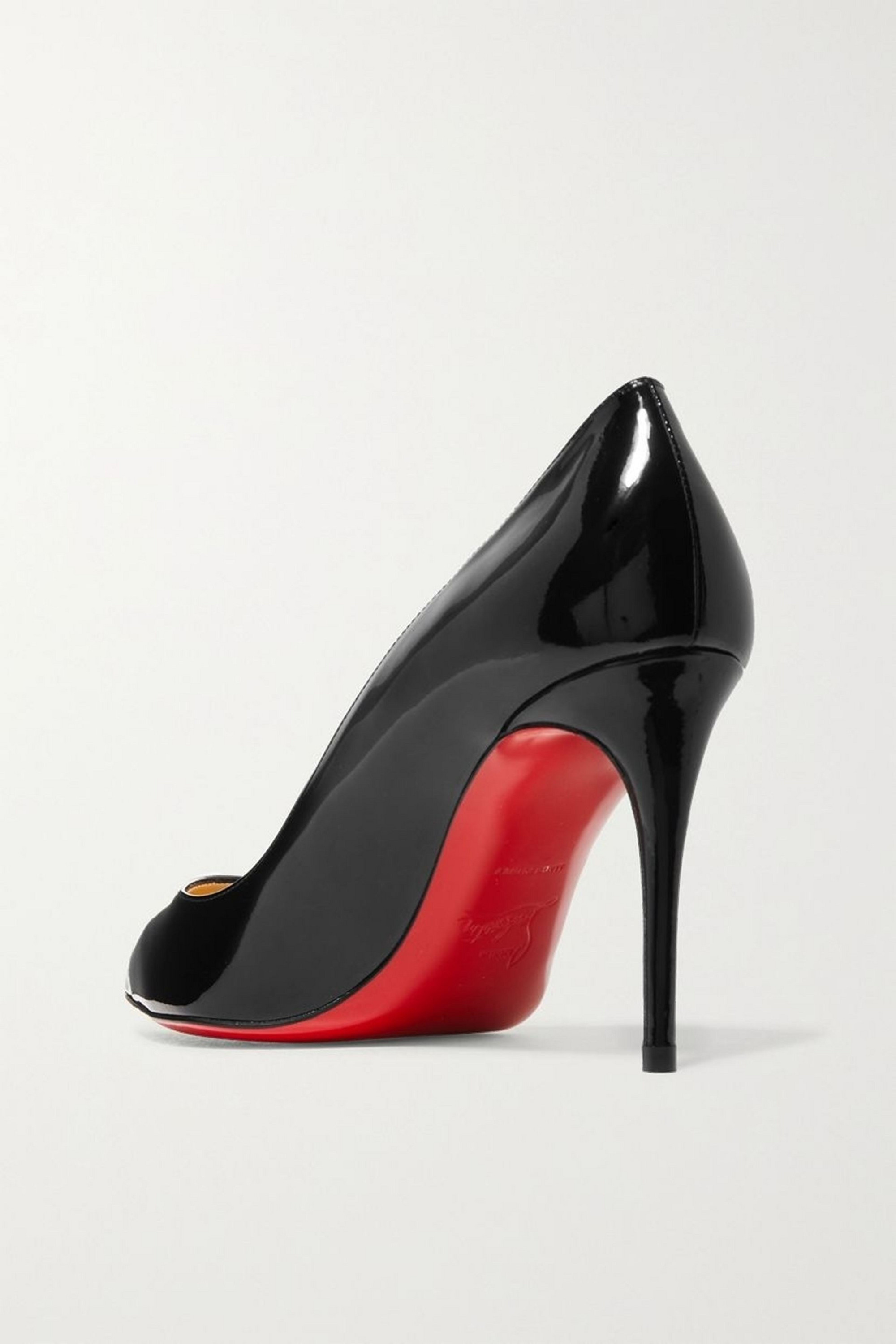 CHRISTIAN LOUBOUTIN Pigalle Follies 85 patent-leather pumps thumbnail