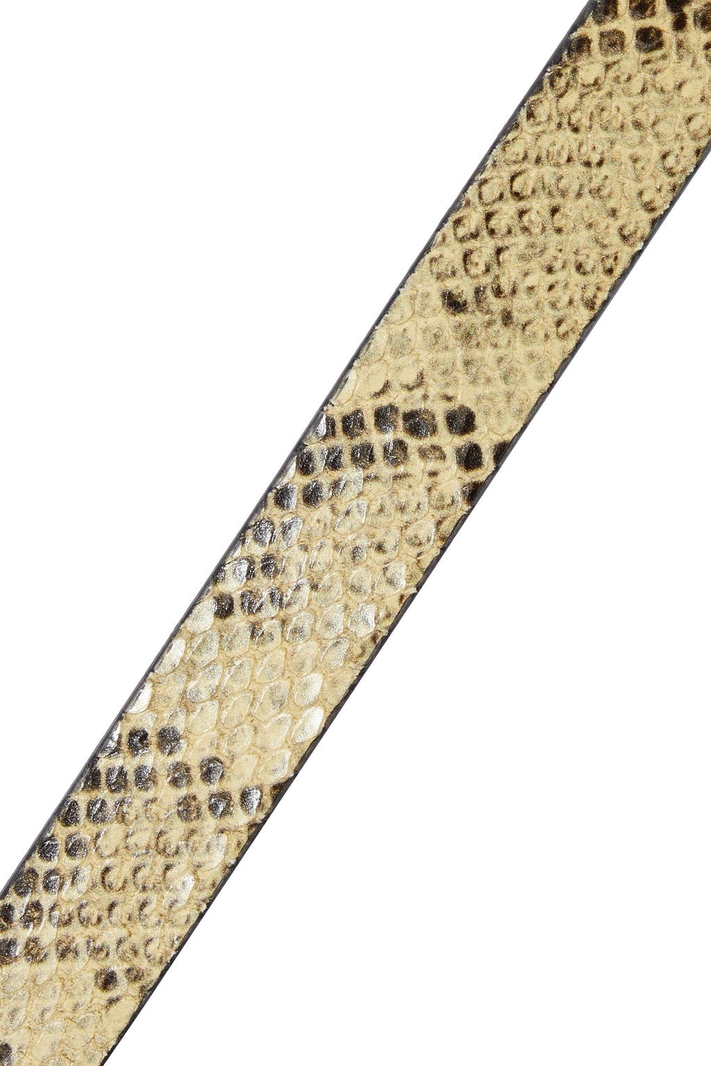 IRO Majun glossed snake-effect leather belt