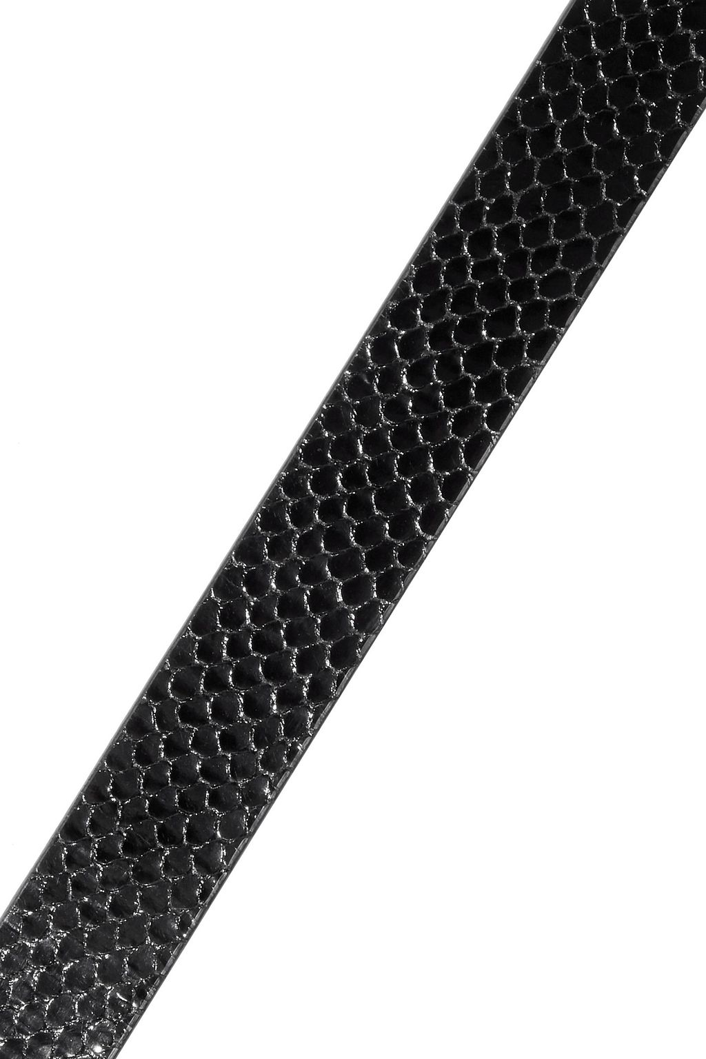 IRO Majun glossed snake-effect leather belt
