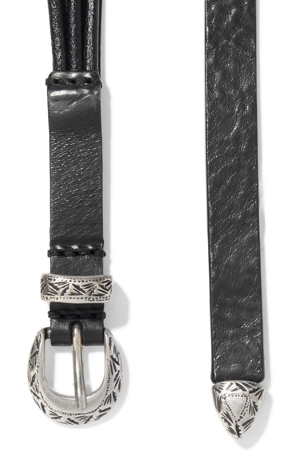 IRO Madiro embellished textured-leather belt