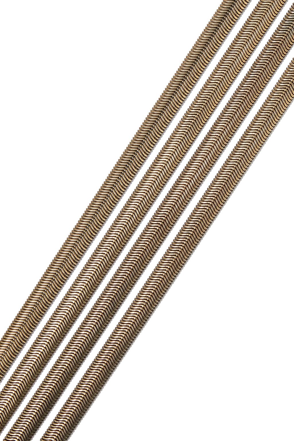LANVIN Crystal-embellished gold and silver-tone belt