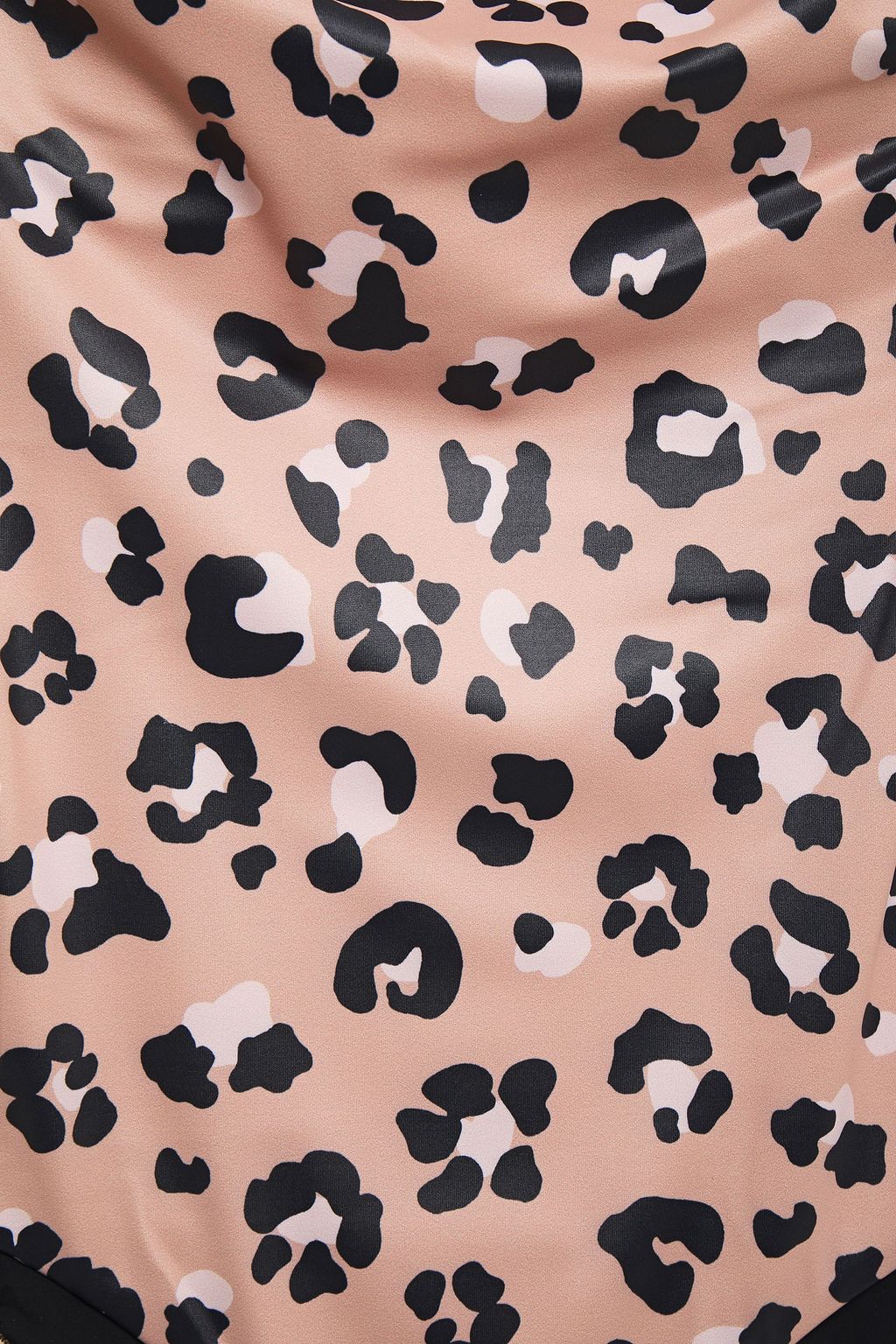 BONDI BORN Cutout leopard-print bandeau swimsuit