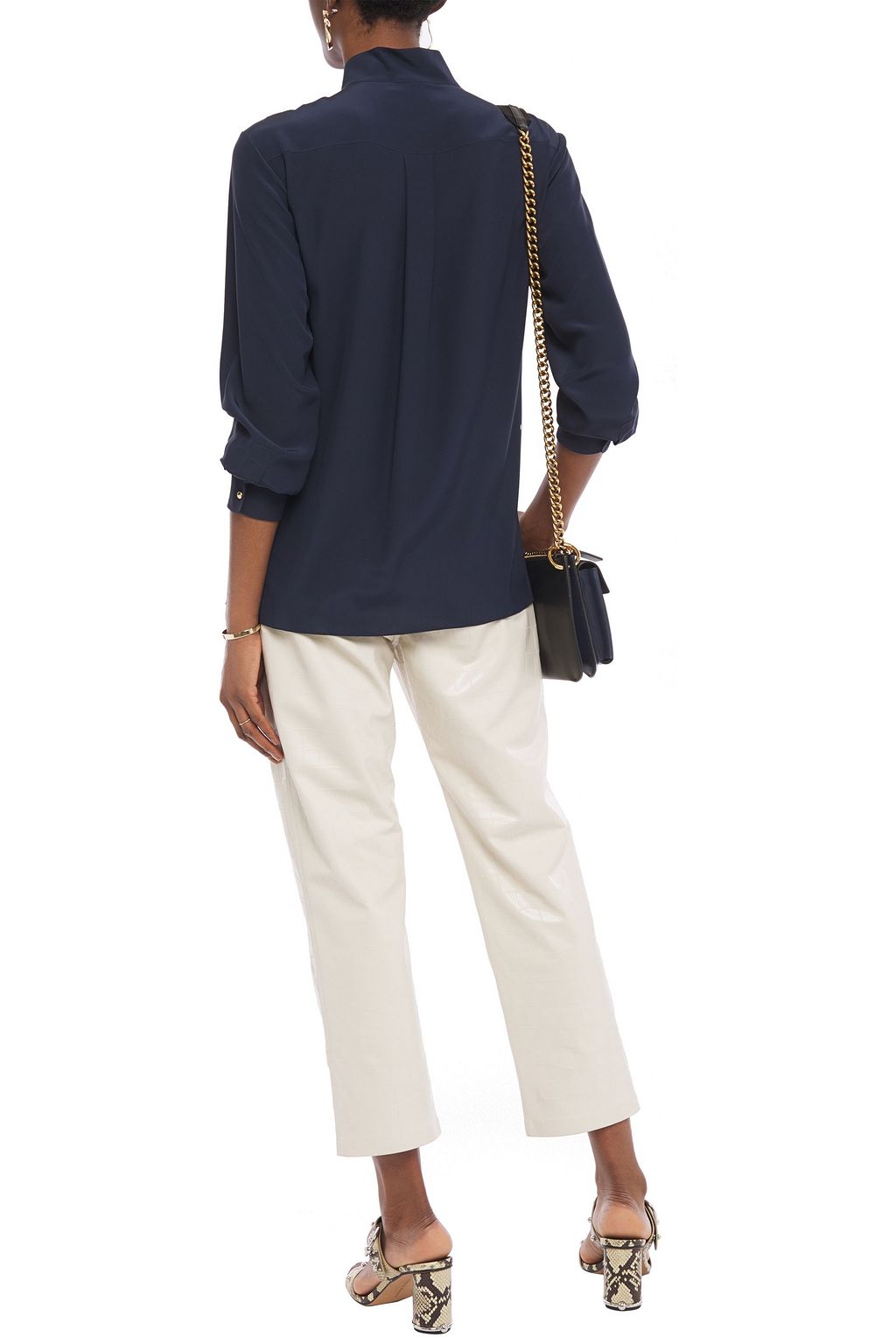 CHLOÉ Pussy-bow silk crepe de chine blouse