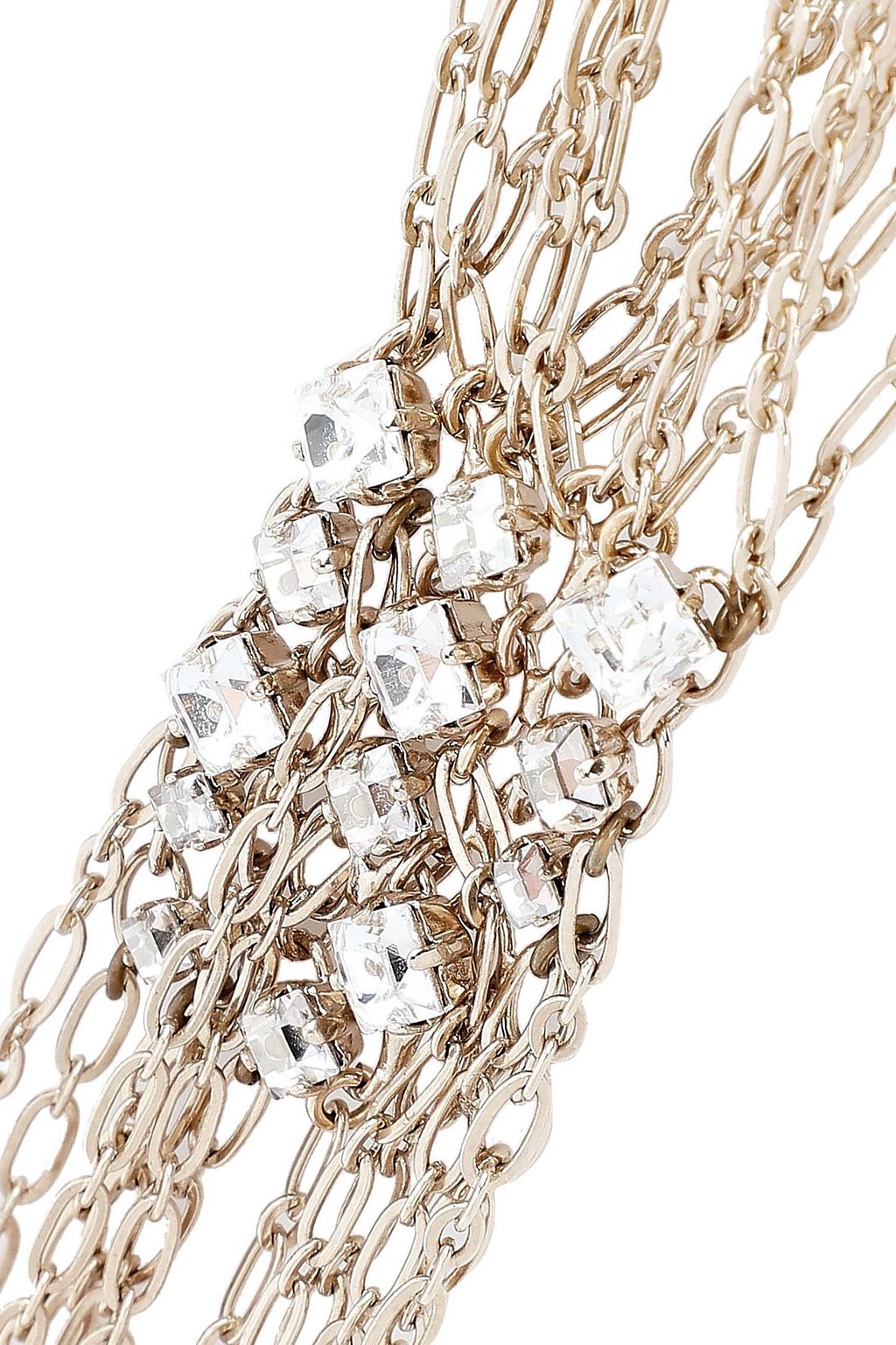 LANVIN Gold-tone crystal necklace