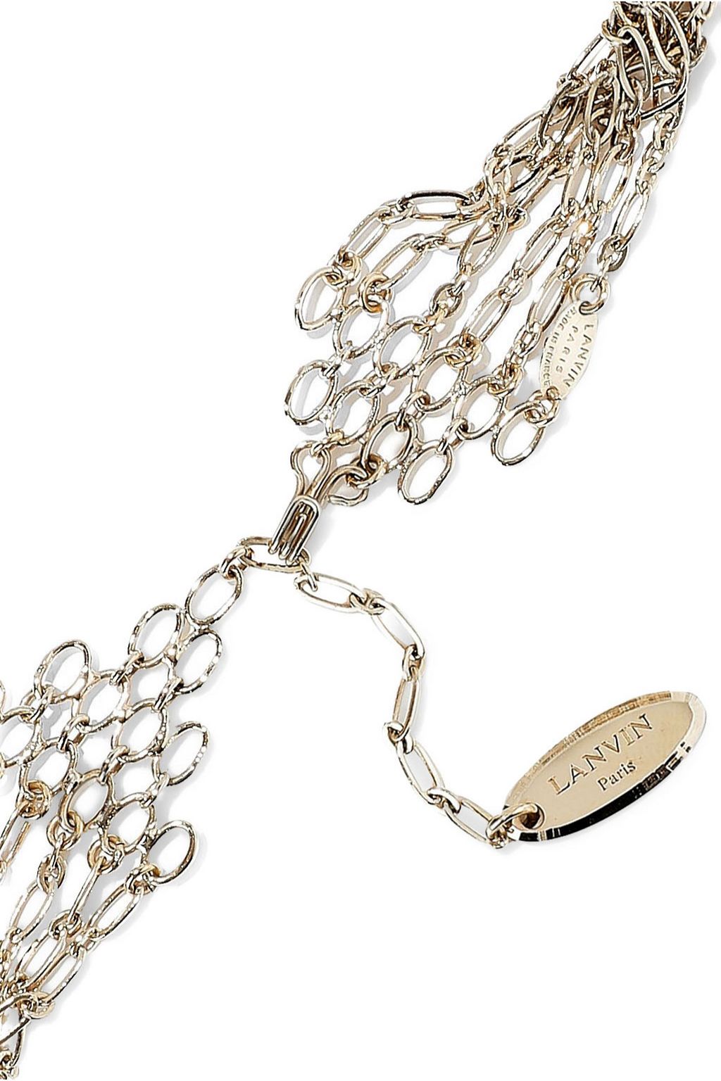 LANVIN Gold-tone crystal necklace