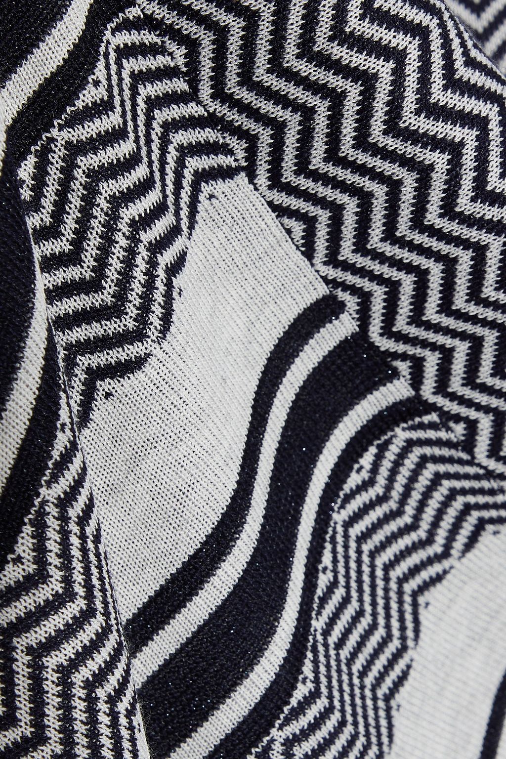 CHARLI Begonia knotted intarsia-knit maxi dress