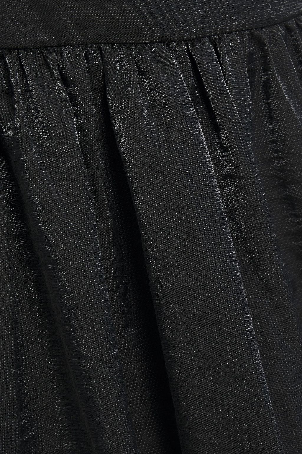 BAUM UND PFERDGARTEN Aymeline tiered taffeta maxi wrap dress