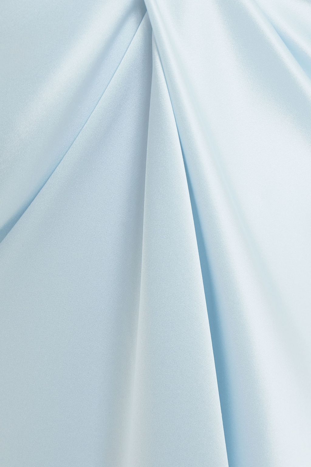 GINIA Silk-charmeuse mini slip dress