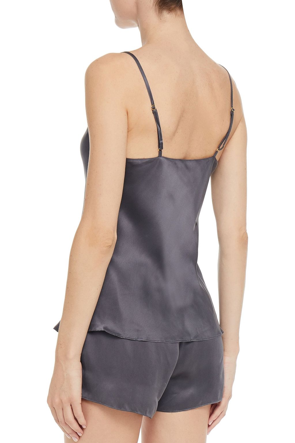 GINIA Washed-silk camisole