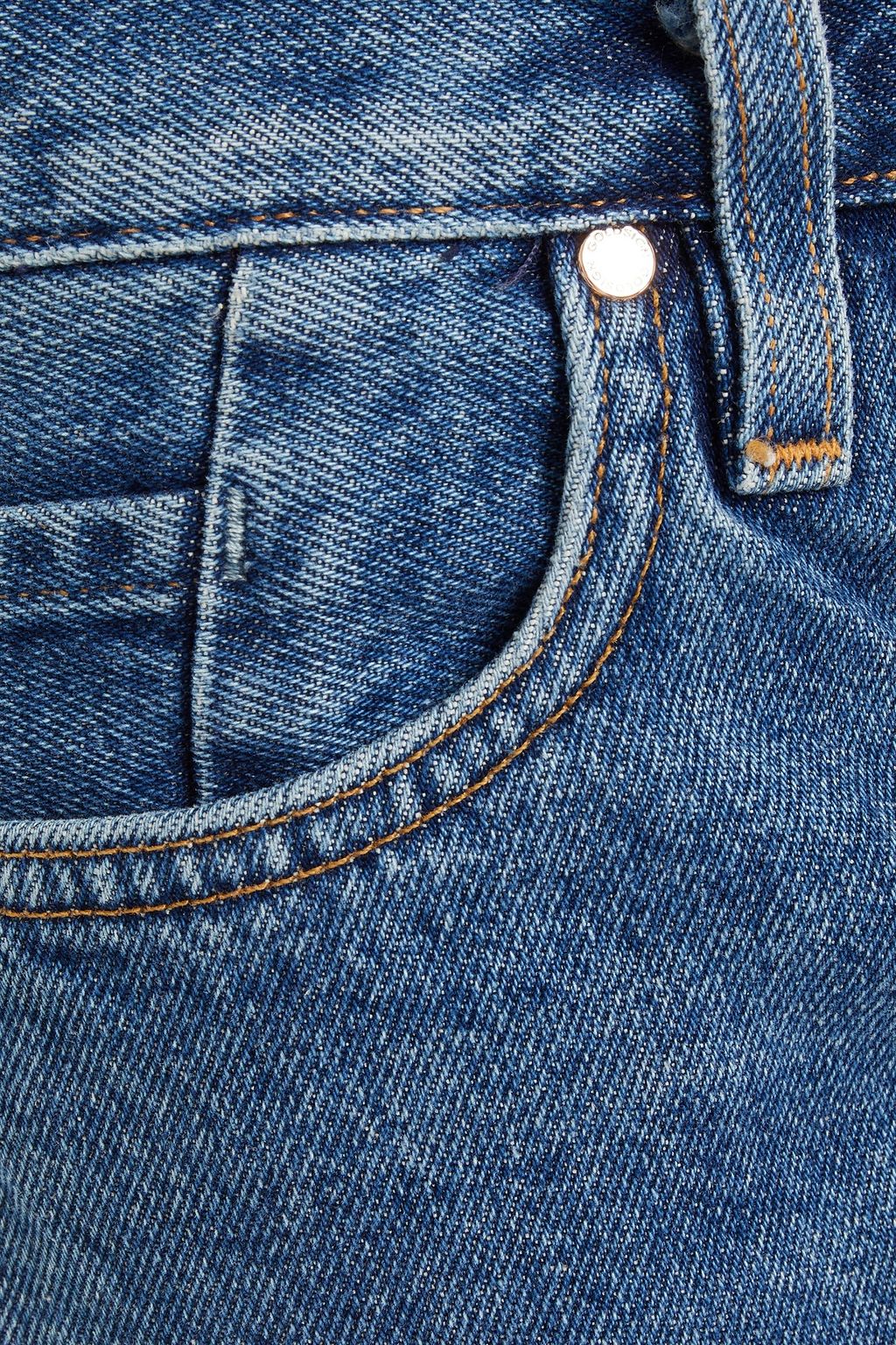 GOLDSIGN The Low Slung cropped mid-rise straight-leg jeans