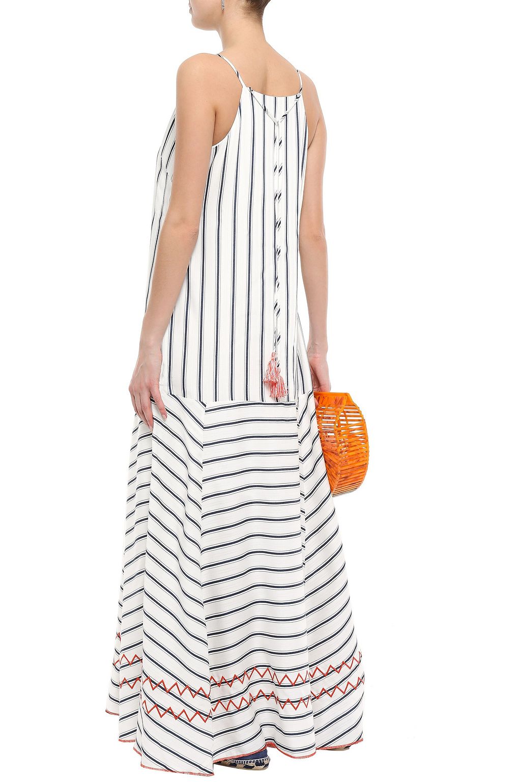 CHARLI Embroidered jacquard maxi dress