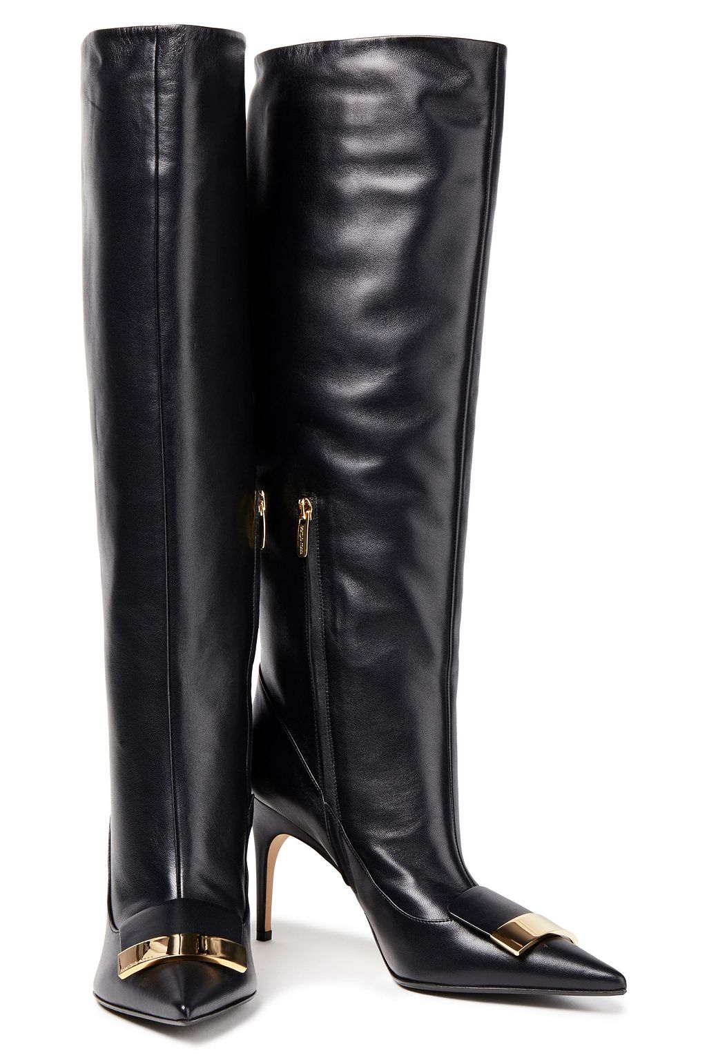 SERGIO ROSSI sr1 leather knee boots
