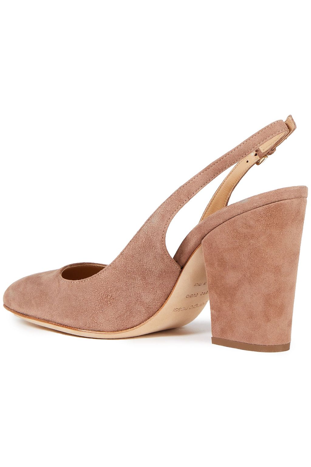 SERGIO ROSSI Suede slingback pumps