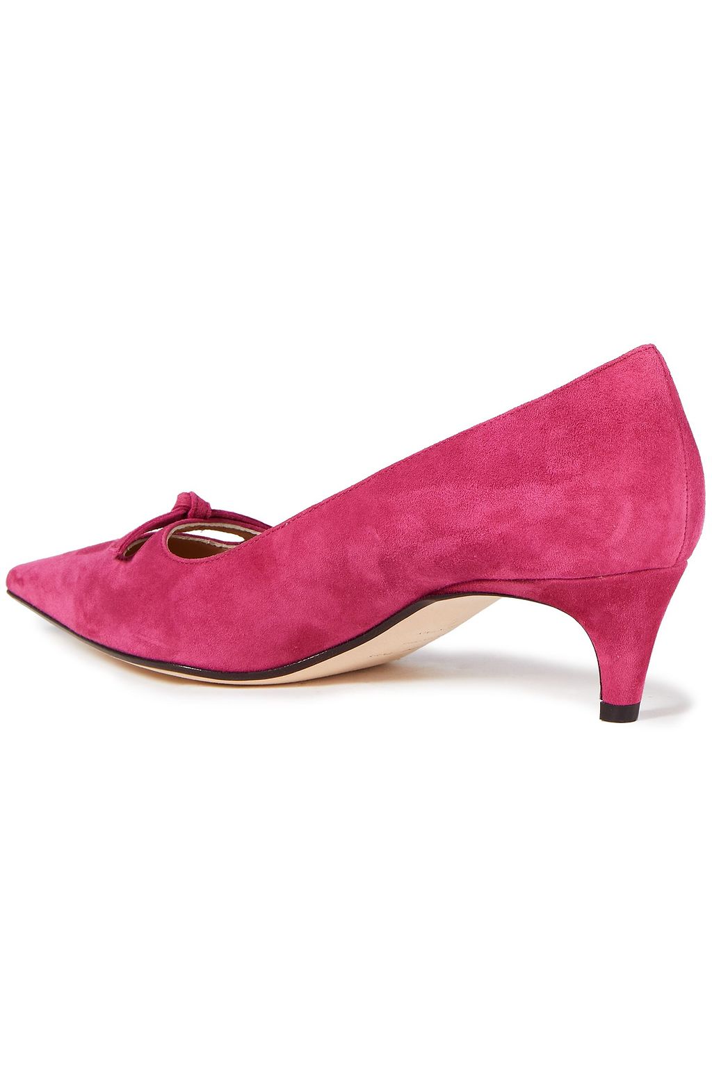 SERGIO ROSSI Knotted suede pumps
