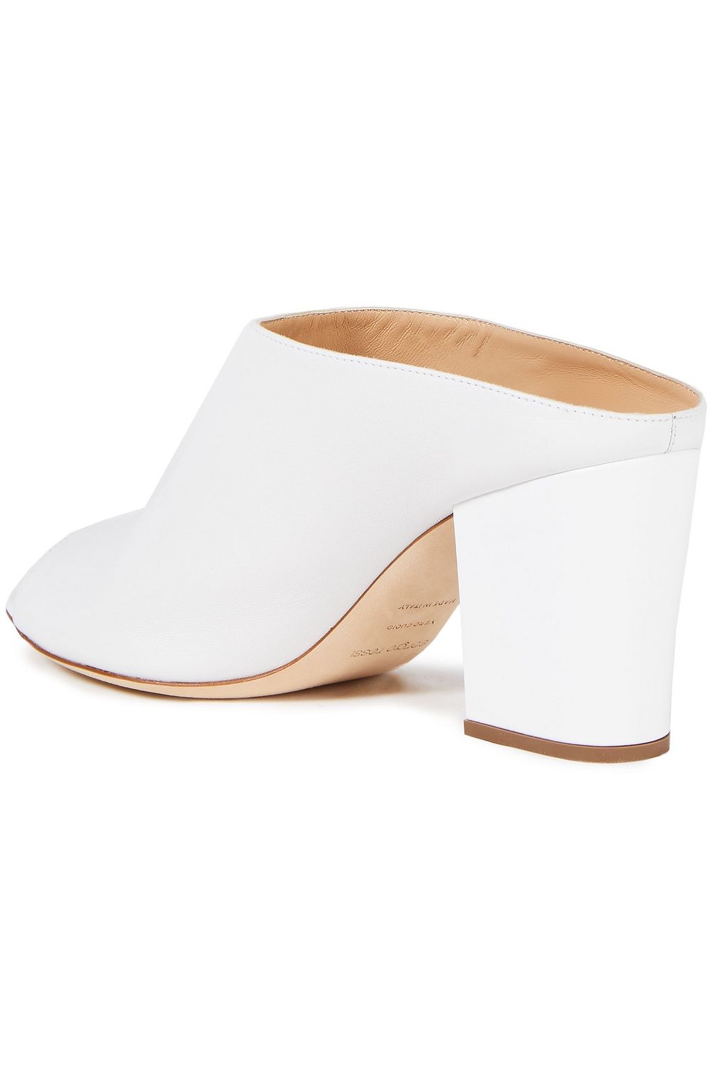SERGIO ROSSI Scarlett leather mules