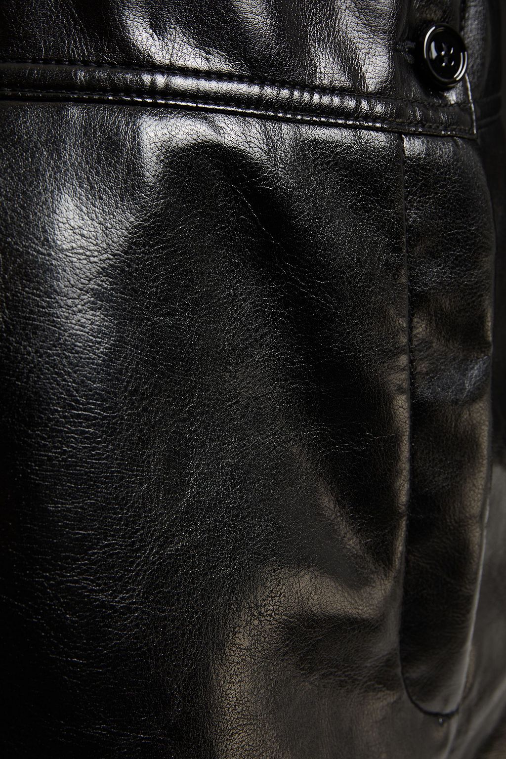 MM6 MAISON MARGIELA Hose mit geradem Bein aus strukturiertem Kunstleder