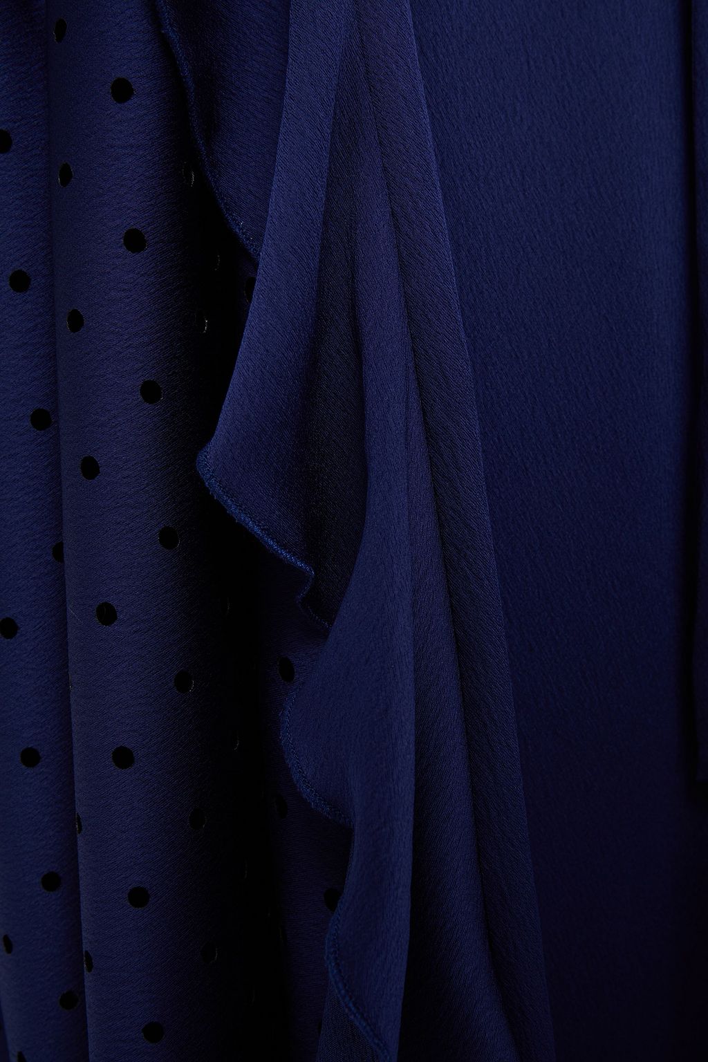 HUISHAN ZHANG Mabyn ruffled satin-crepe midi dress