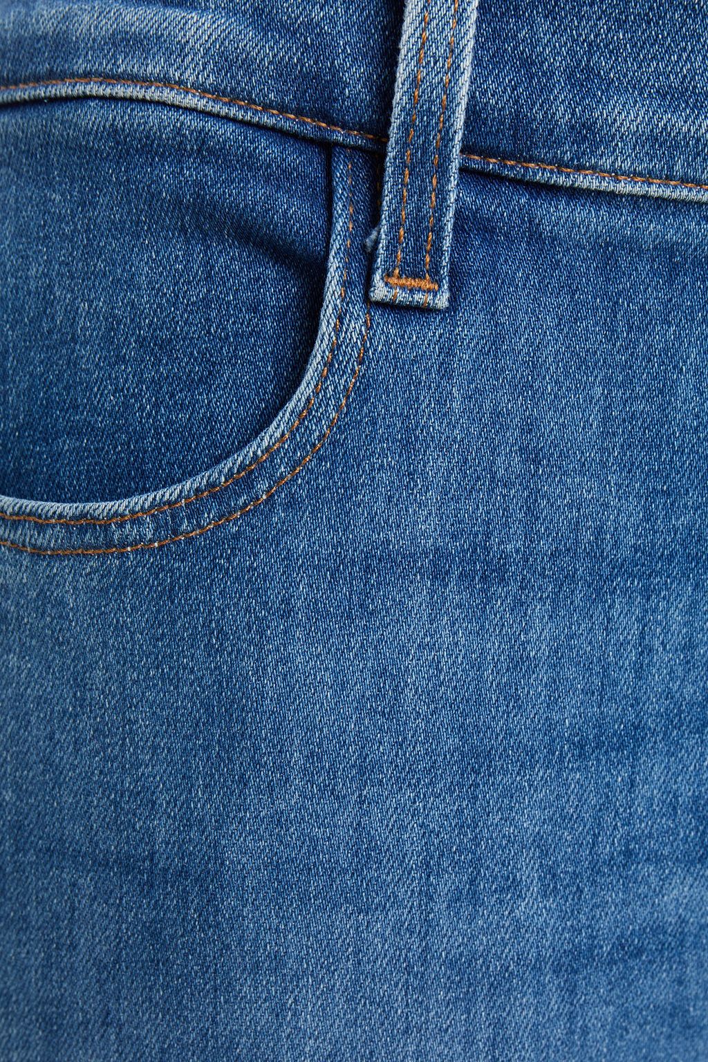 J BRAND Cropped high-rise skinny jeans