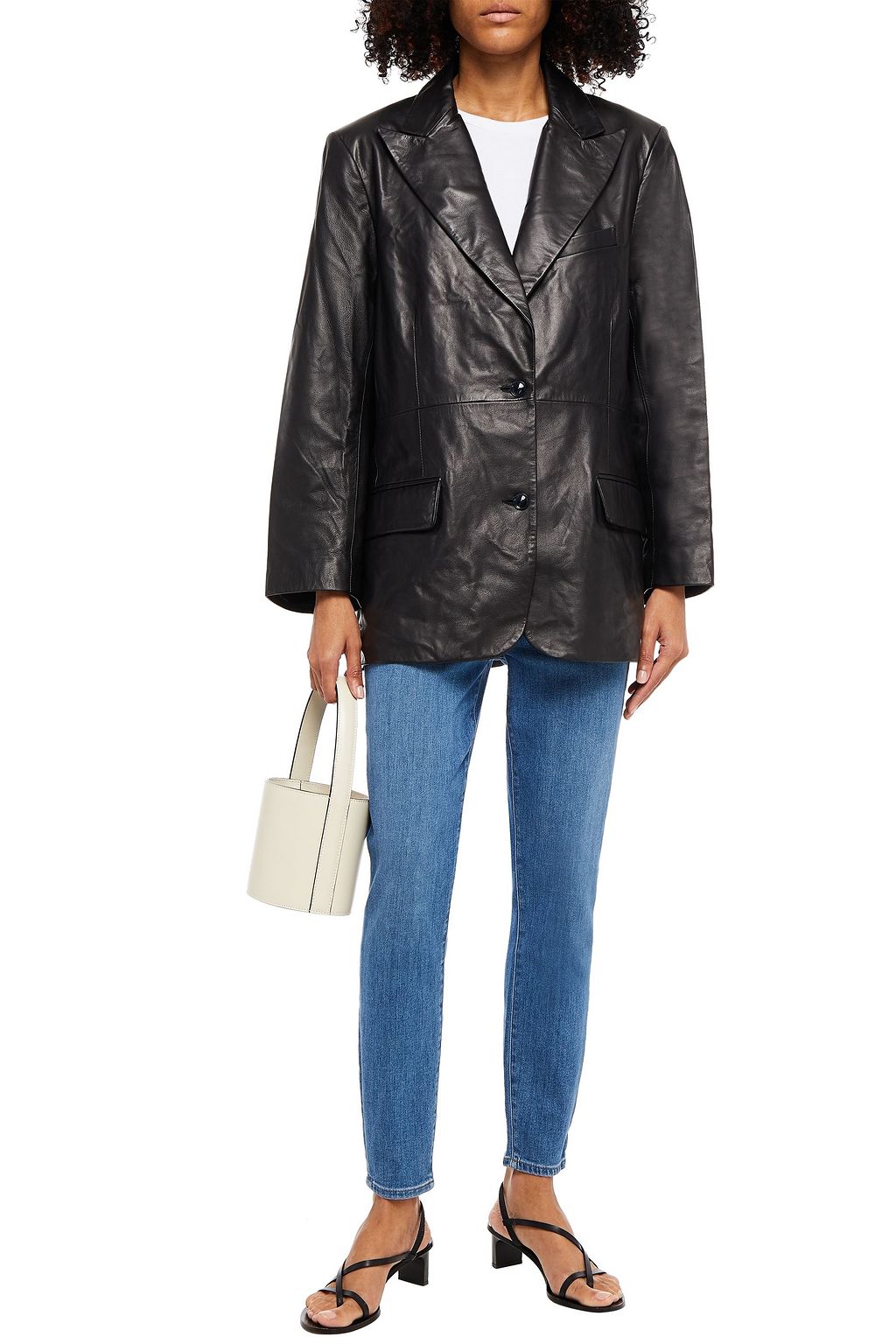 J BRAND Cropped high-rise skinny jeans
