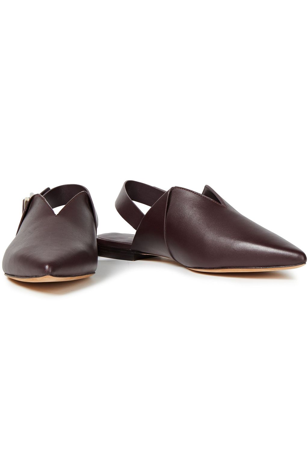 3.1 PHILLIP LIM Deanna leather slingback point-toe flats