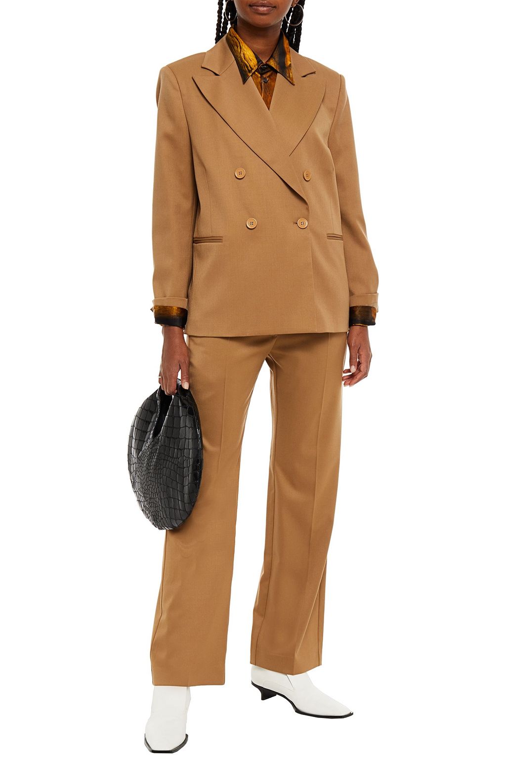 MM6 MAISON MARGIELA Double-breasted twill blazer