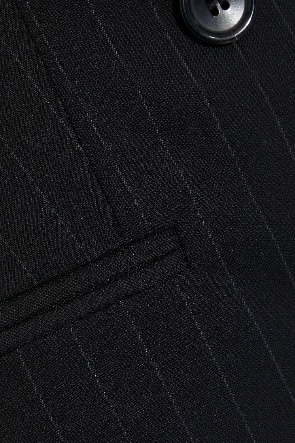 MAX MARA Zinco double-breasted pinstriped wool-twill blazer