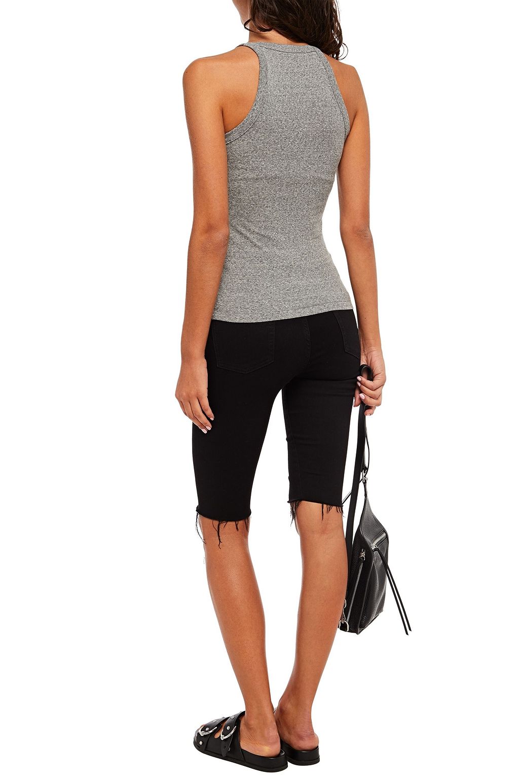 J BRAND Claire mélange stretch-jersey tank