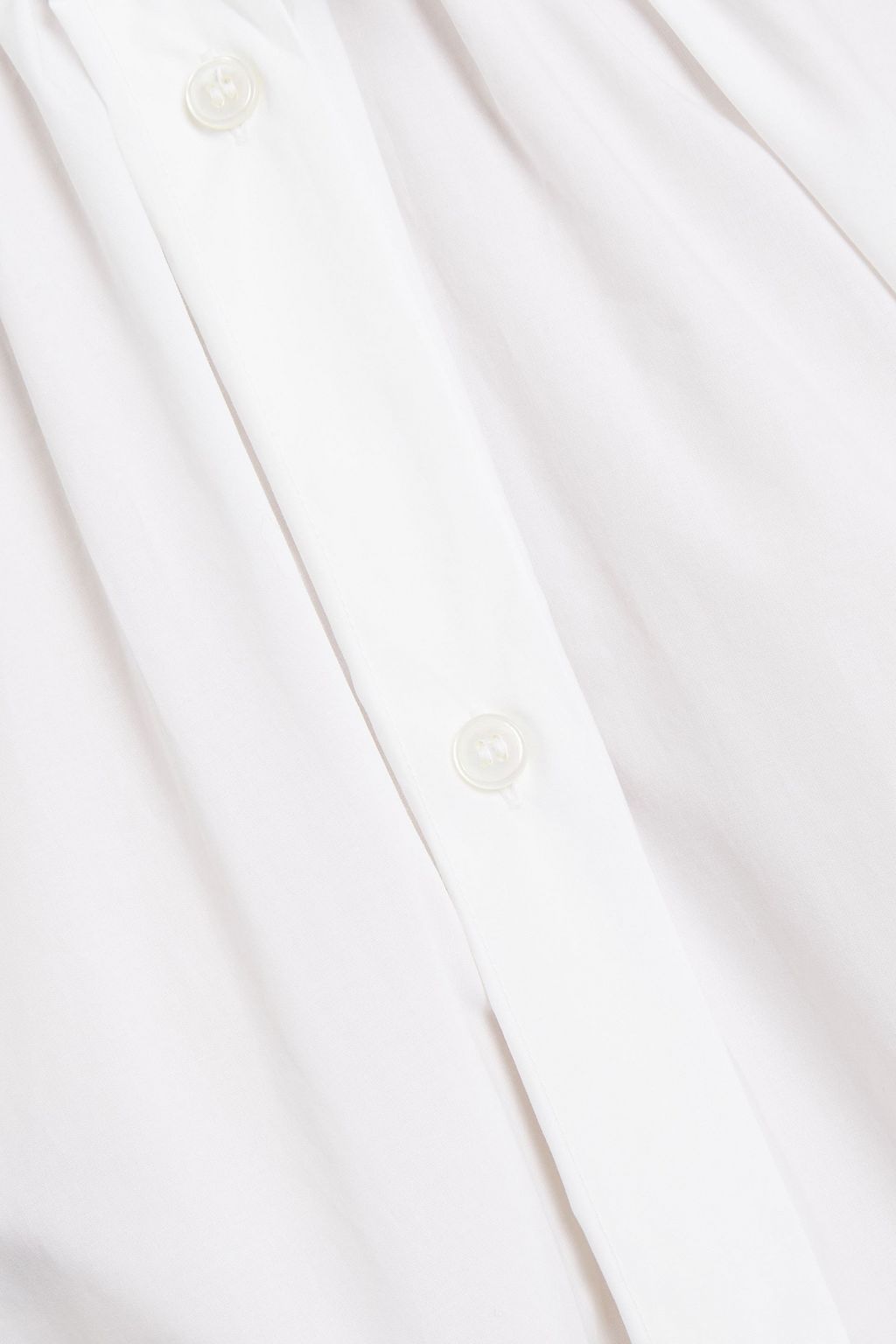 MM6 MAISON MARGIELA Oversized ruffle-trimmed cotton-poplin shirt dress