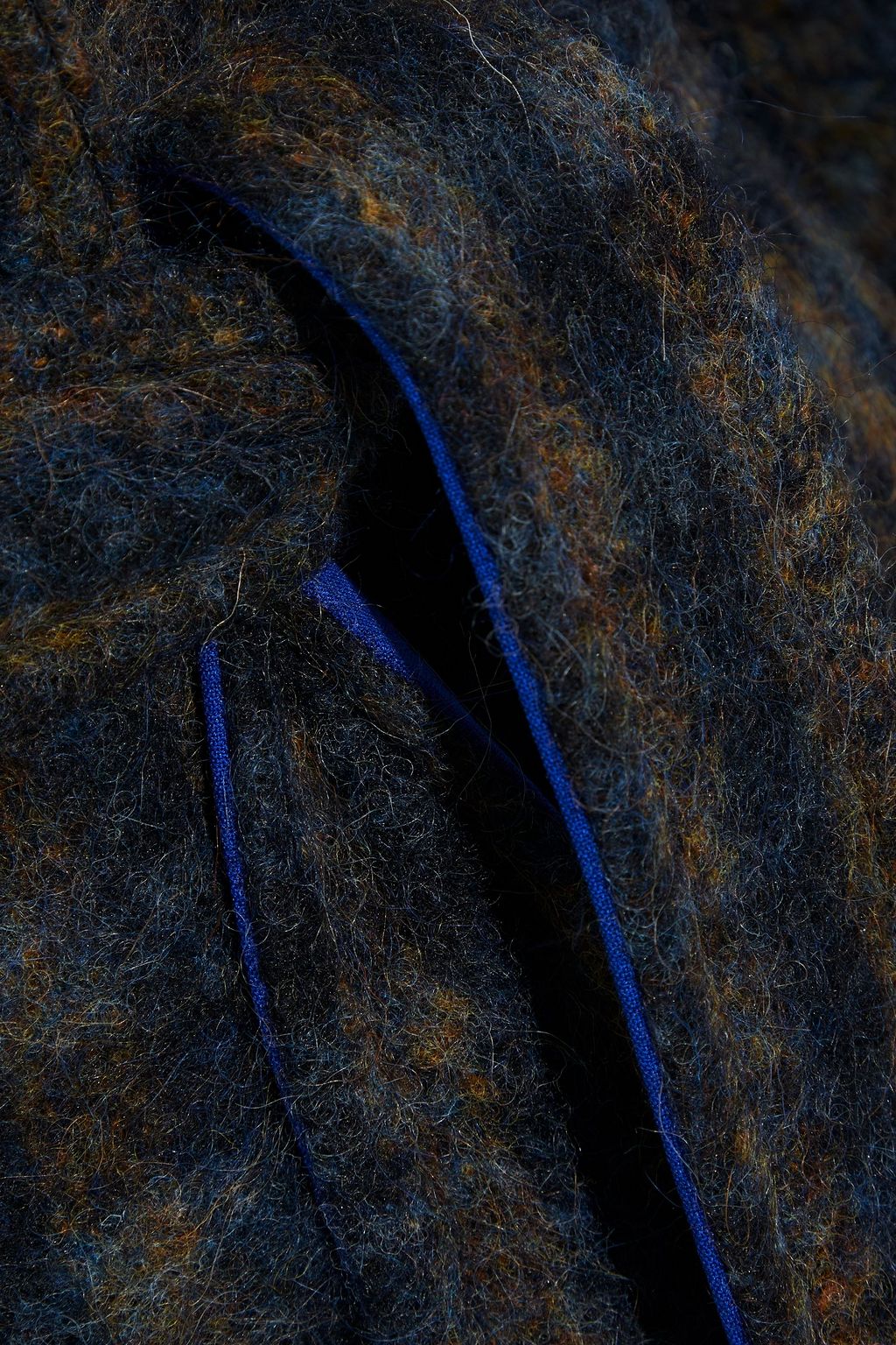 VICTORIA, VICTORIA BECKHAM Belted Prince of Wales checked brushed-felt coat