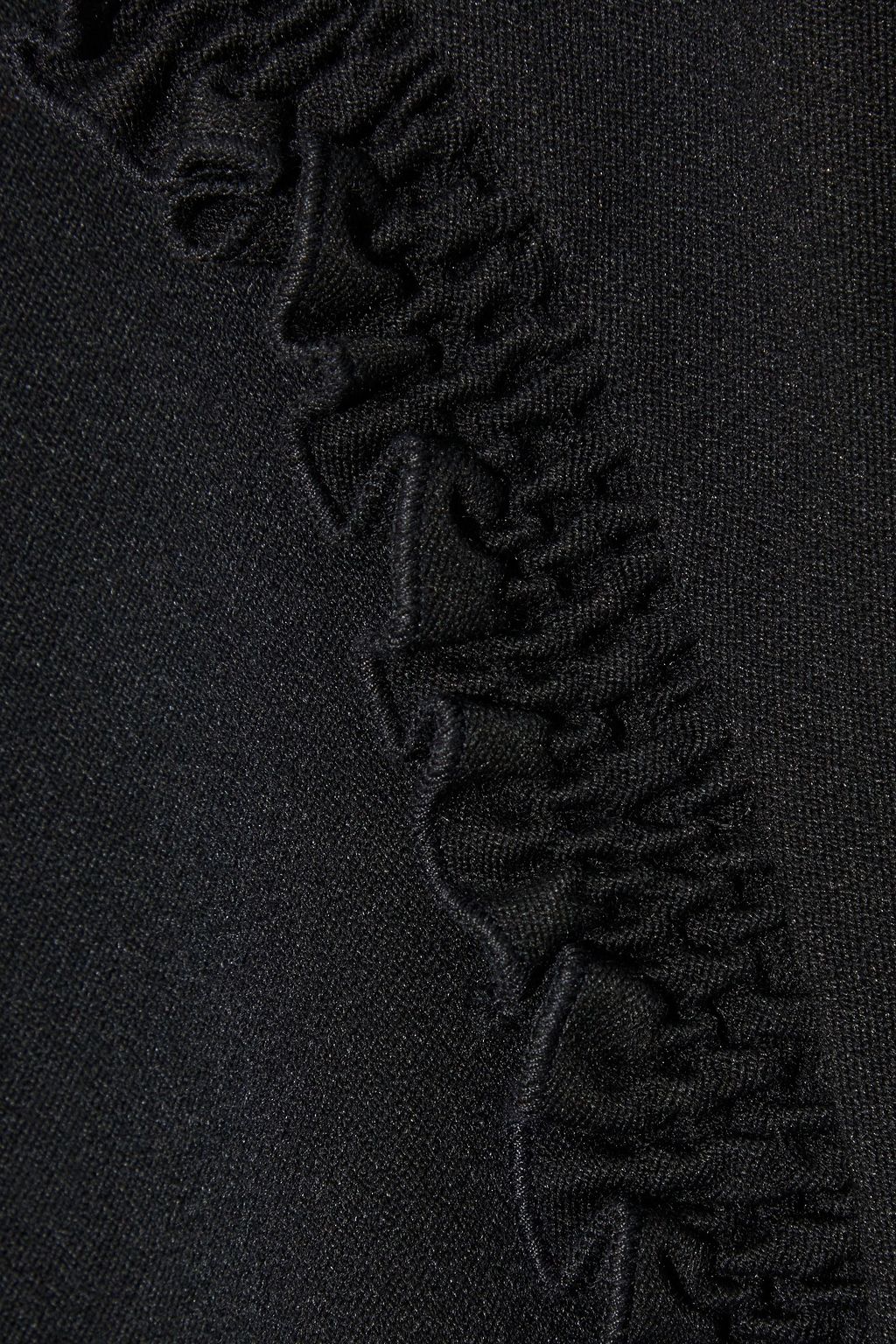 VICTORIA, VICTORIA BECKHAM Oversized ruffle-trimmed ponte T-shirt