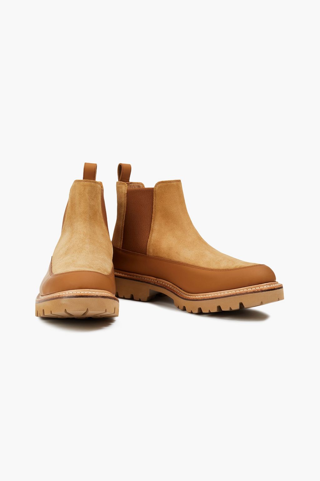 GRENSON Abner suede and leather Chelsea boots