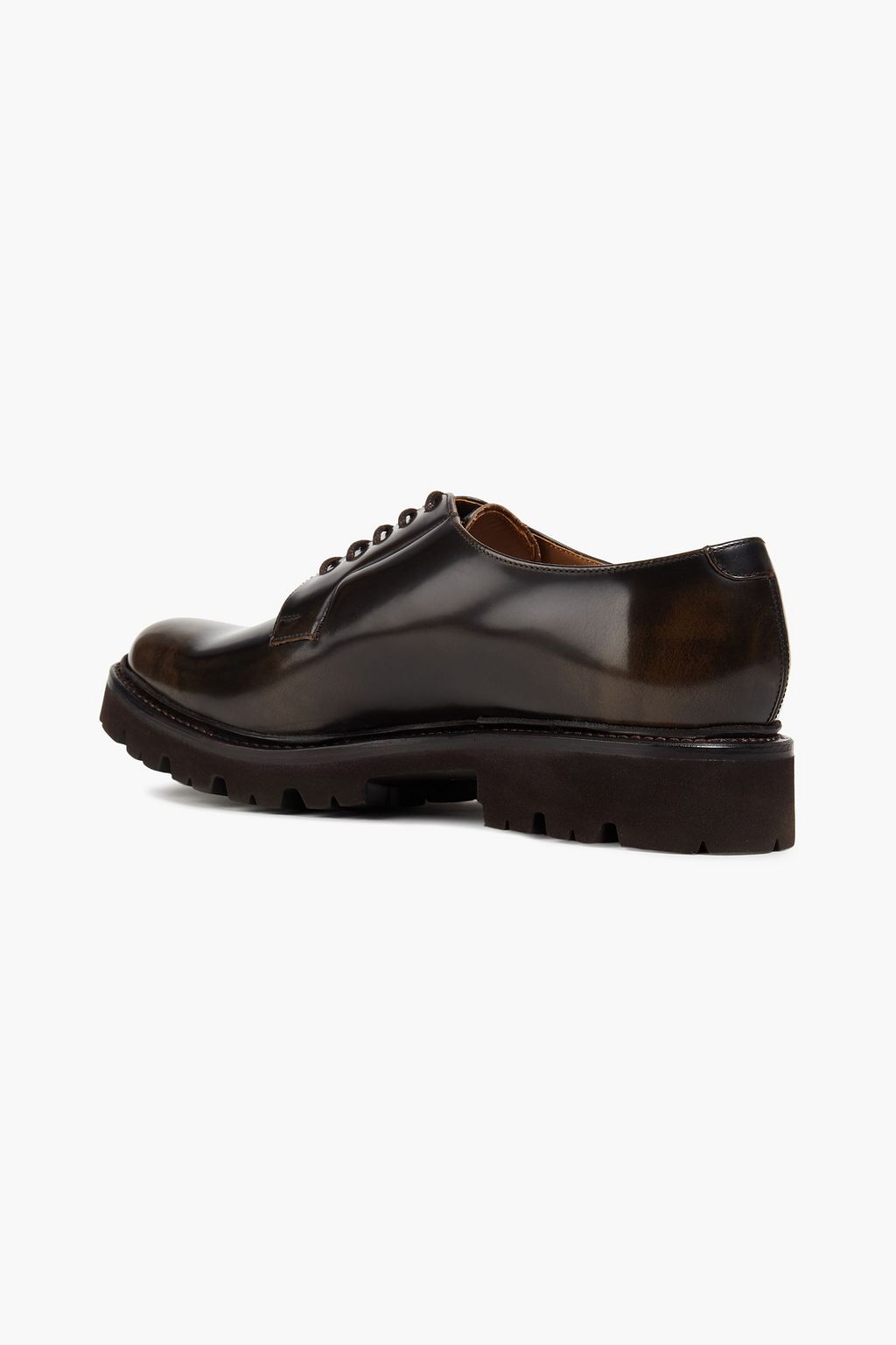 GRENSON Melvin glossed-leather oxford shoes