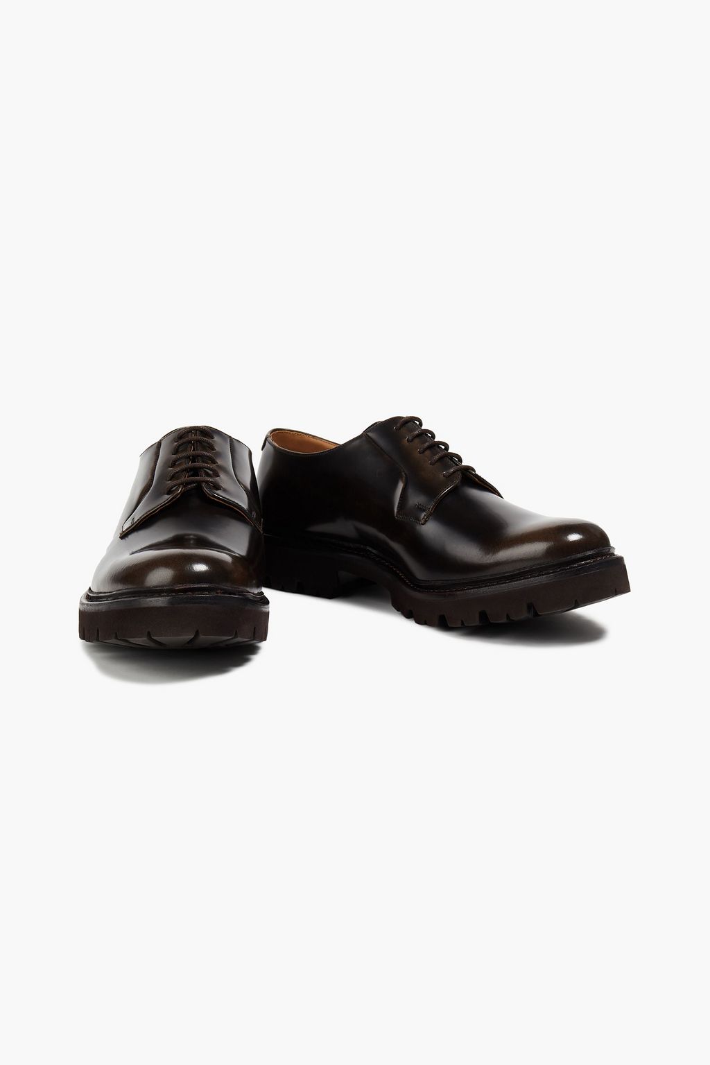 GRENSON Melvin glossed-leather oxford shoes