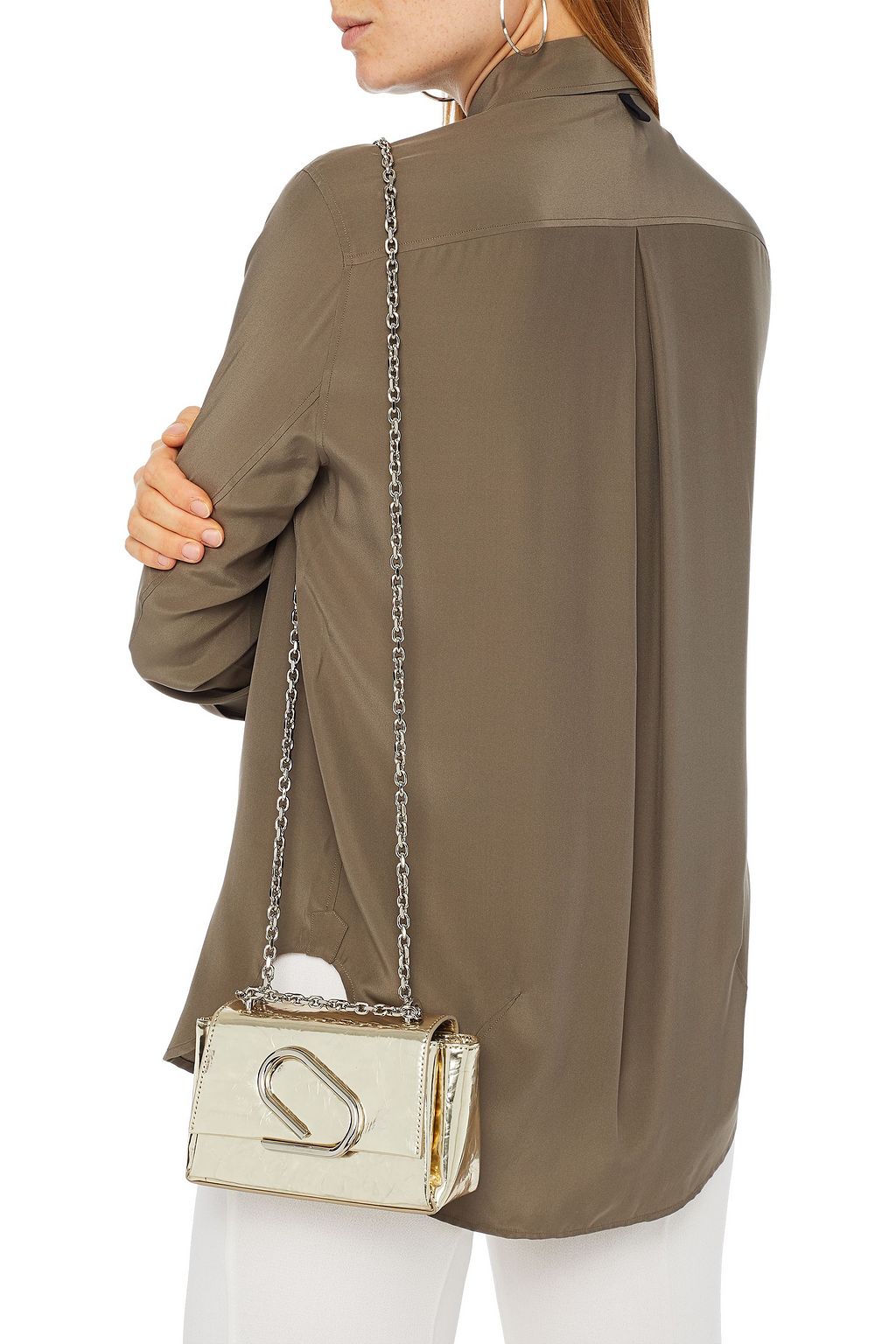 3.1 PHILLIP LIM Alix mirrored-leather shoulder bag